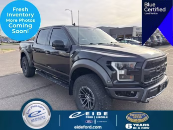 2019 Agate Black Metallic Ford F-150 Raptor 4X4 Truck