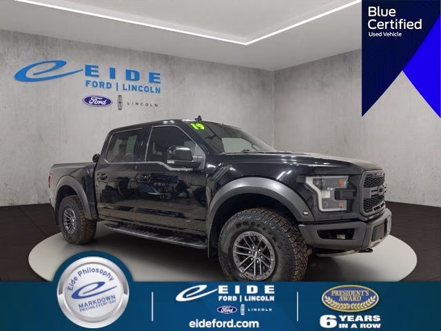 2019 Agate Black Metallic Ford F-150 Raptor 4X4 Truck