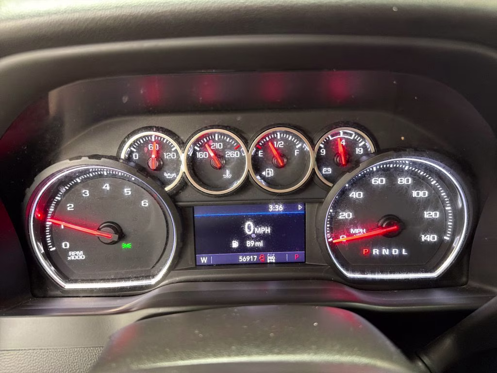 2021 Black Chevrolet Silverado 1500 LT Trail Boss 4X4 Truck