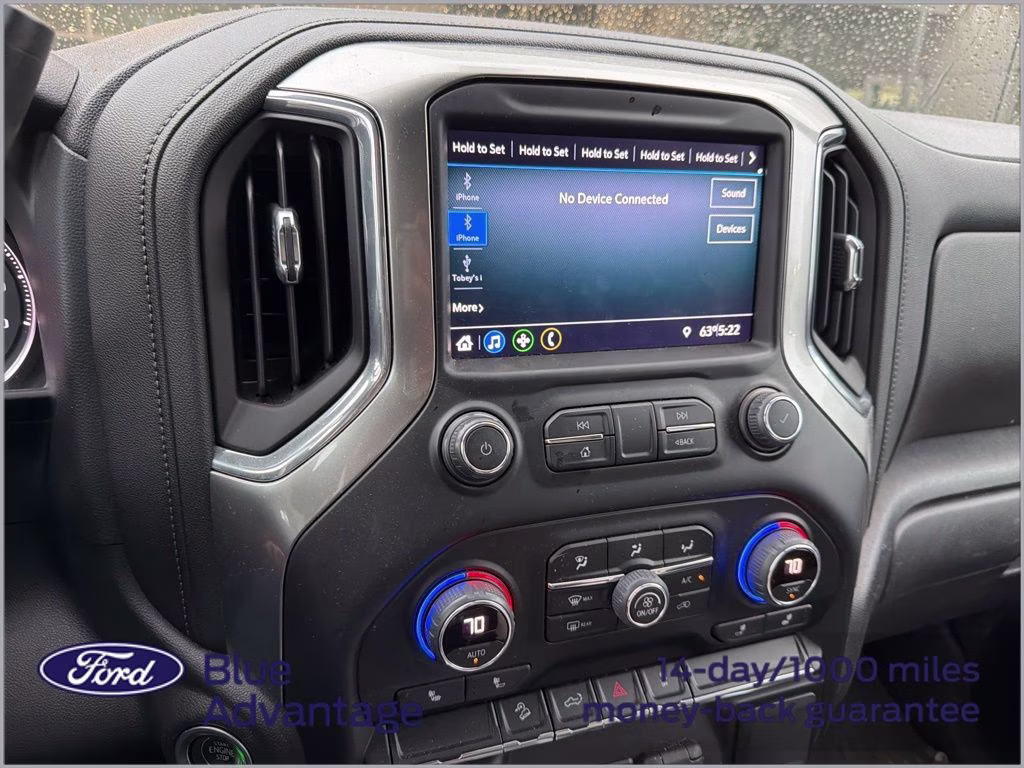 2021 Black Chevrolet Silverado 1500 LT Trail Boss 4X4 Truck
