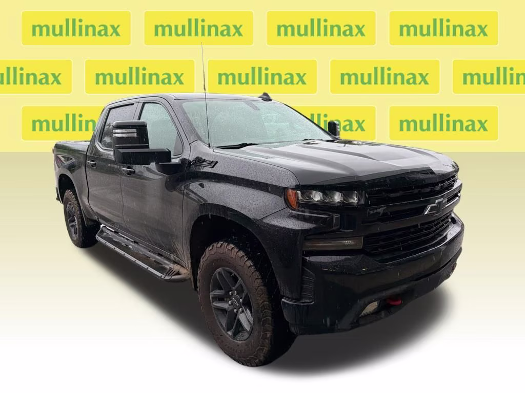 2021 Black Chevrolet Silverado 1500 LT Trail Boss 4X4 Truck