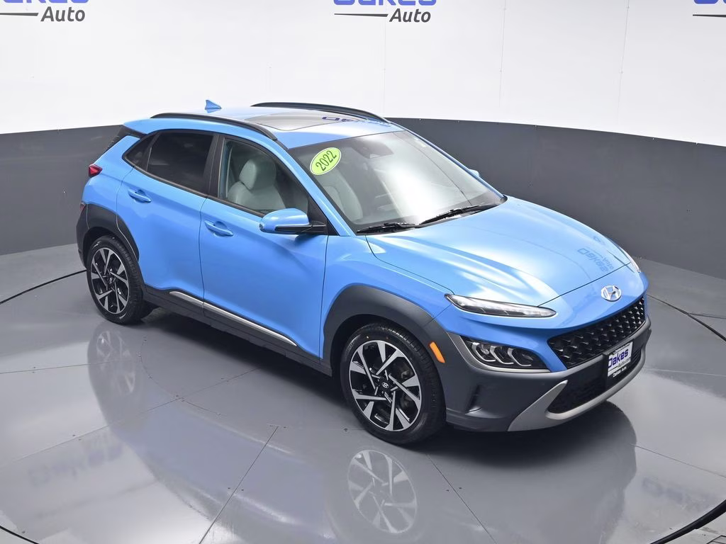 2022 Blue Wave Hyundai Kona Limited AWD SUV