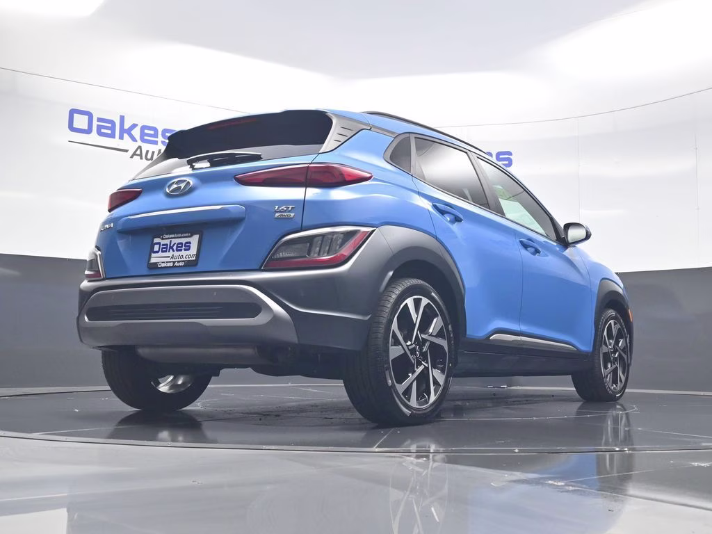 2022 Blue Wave Hyundai Kona Limited AWD SUV