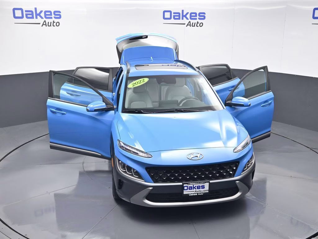2022 Blue Wave Hyundai Kona Limited AWD SUV
