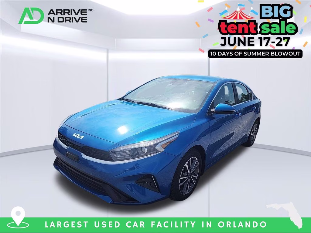 2023 Sporty Blue Kia Forte GT-Line FWD Sedan