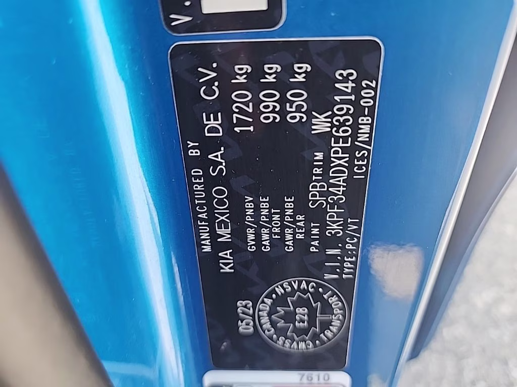 2023 Sporty Blue Kia Forte GT-Line FWD Sedan