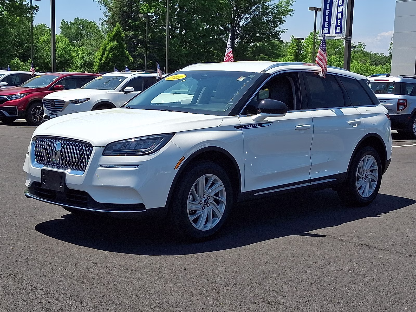2022 Pristine White Metallic Tri-Coat - AZ Lincoln Corsair Standard FWD