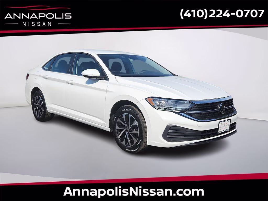 2024 Pure White Volkswagen Jetta 1.5T S FWD Sedan