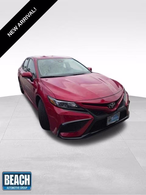 2024 Red Toyota Camry SE FWD Sedan