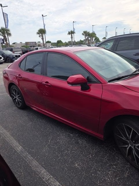2024 Red Toyota Camry SE FWD Sedan