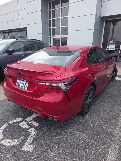 2024 Red Toyota Camry SE FWD Sedan