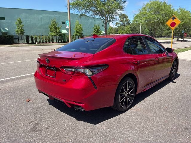 2024 Red Toyota Camry SE FWD Sedan