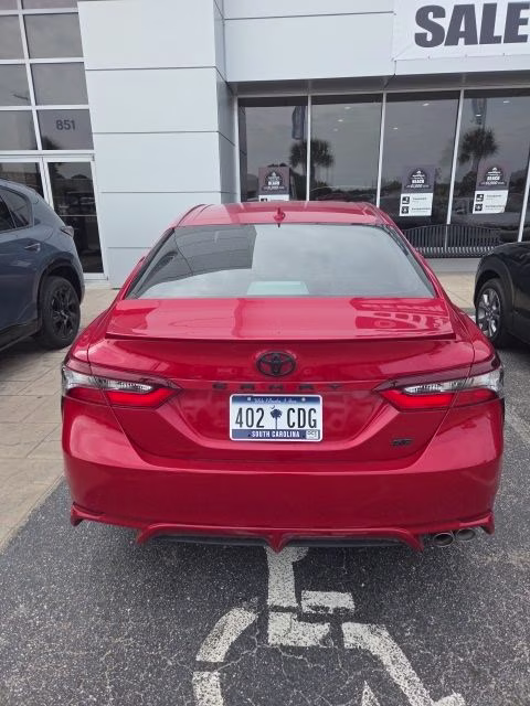 2024 Red Toyota Camry SE FWD Sedan