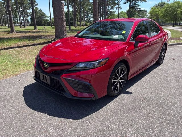 2024 Red Toyota Camry SE FWD Sedan