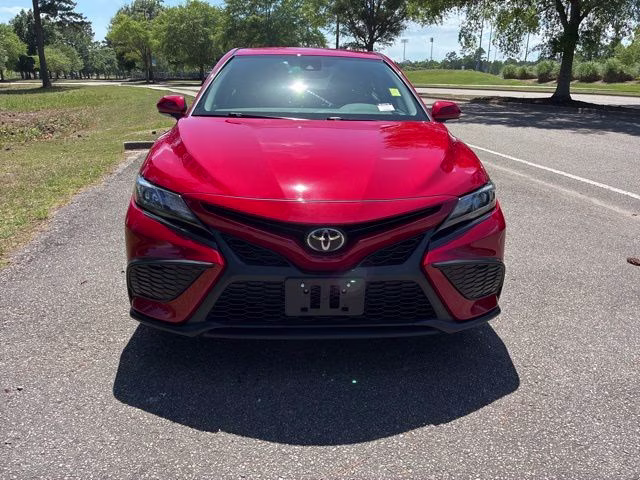 2024 Red Toyota Camry SE FWD Sedan