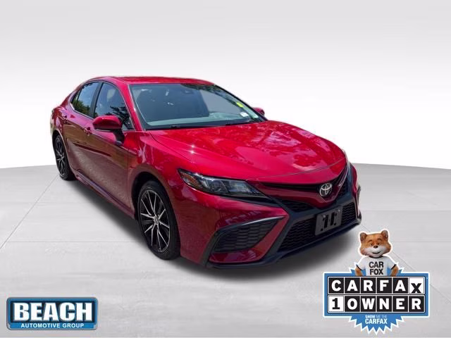 2024 Red Toyota Camry SE FWD Sedan