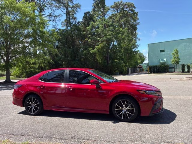 2024 Red Toyota Camry SE FWD Sedan