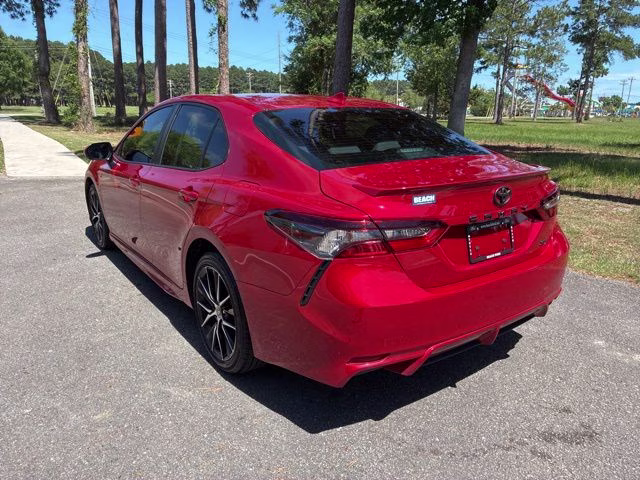 2024 Red Toyota Camry SE FWD Sedan