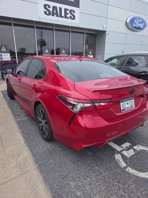 2024 Red Toyota Camry SE FWD Sedan