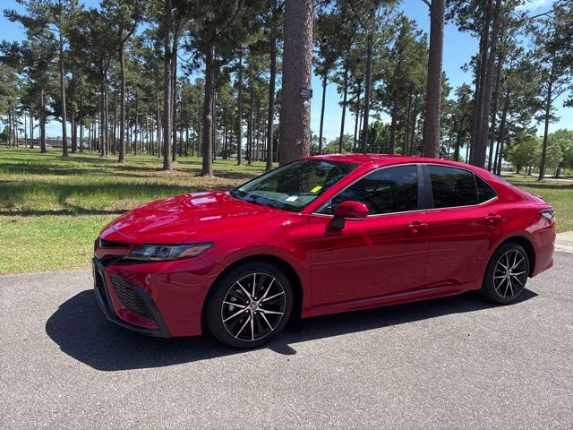 2024 Red Toyota Camry SE FWD Sedan