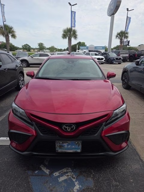 2024 Red Toyota Camry SE FWD Sedan