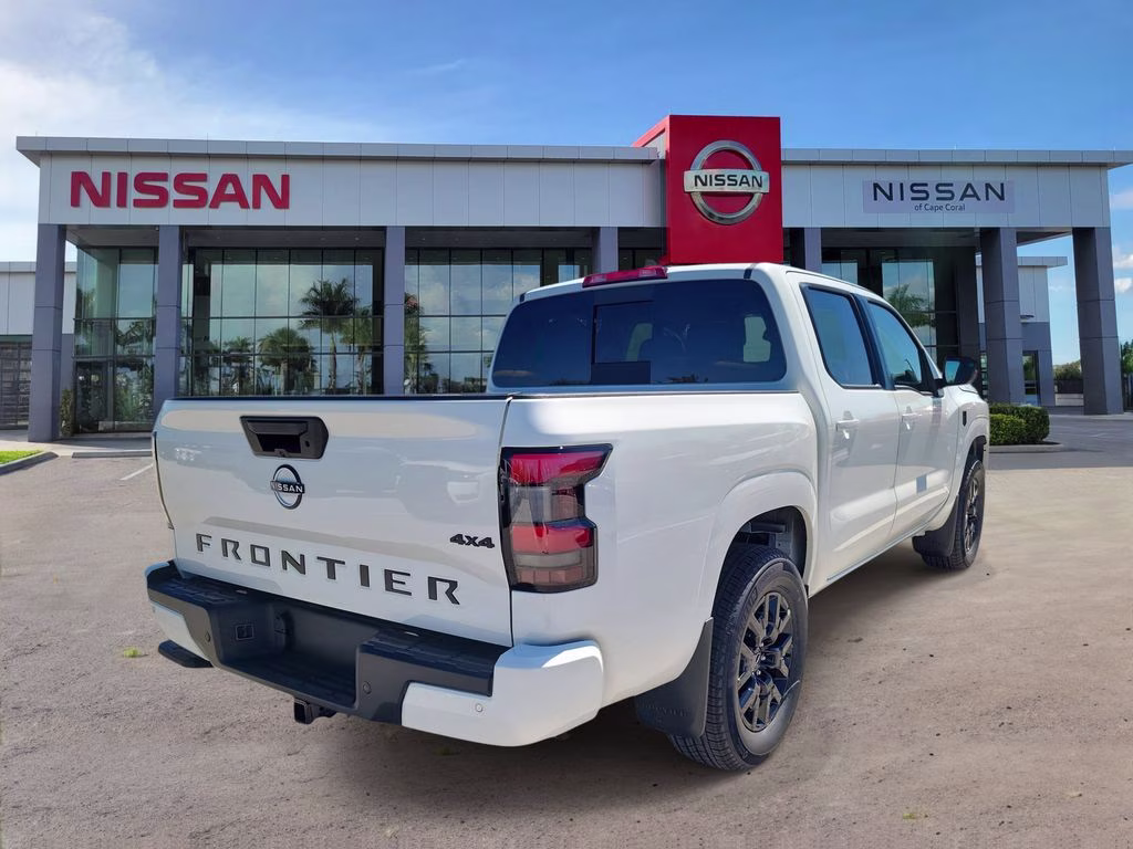 2026 Glacier White Nissan Frontier SV 4X4 Truck
