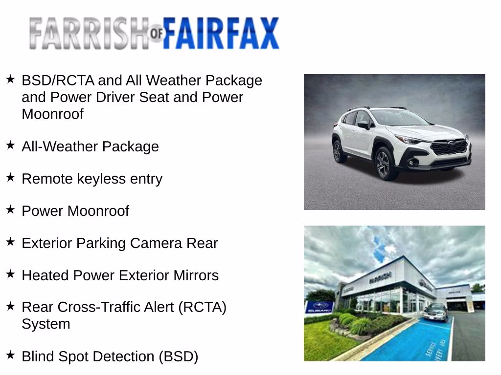 2026 Crystal White Pearl Subaru Crosstrek Premium AWD SUV