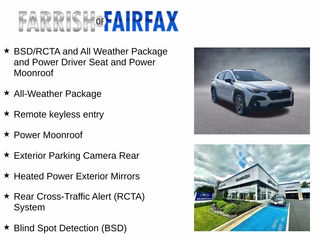 2026 Crystal White Pearl Subaru Crosstrek Premium AWD SUV