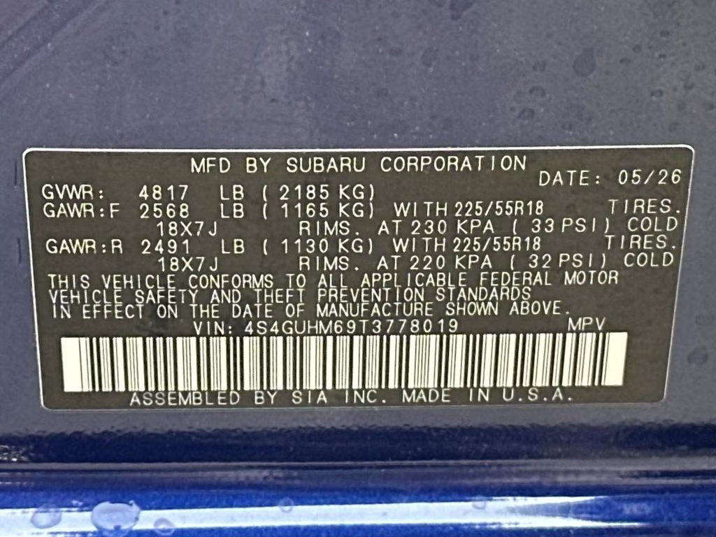 2026 Sapphire Blue Pearl Subaru Crosstrek Limited AWD SUV