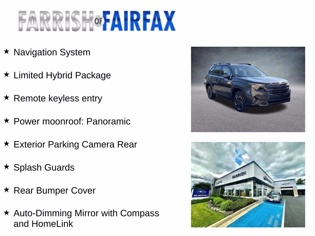 2026 Mgm Subaru Forester Limited Hybrid AWD SUV
