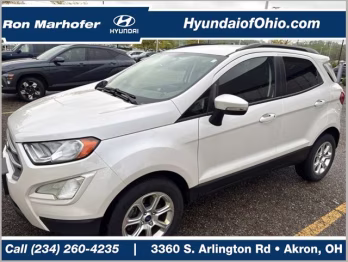 2020 White Ford EcoSport SE FWD SUV