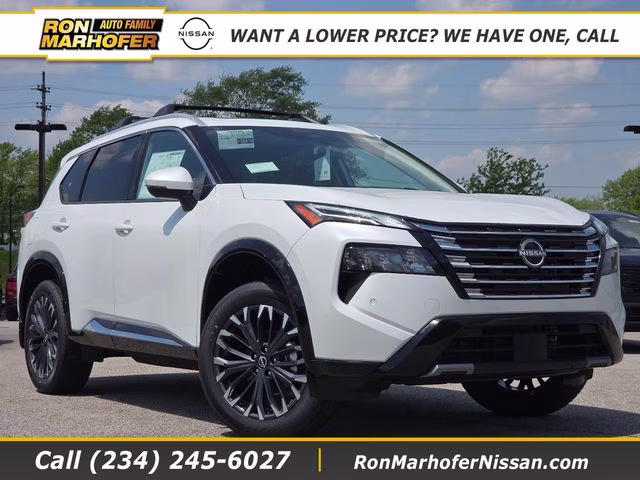 2026 Everest White Pearl Tricoat Nissan Rogue Platinum AWD SUV
