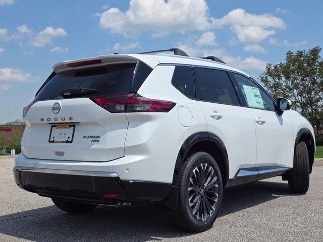 2026 Everest White Pearl Tricoat Nissan Rogue Platinum AWD SUV