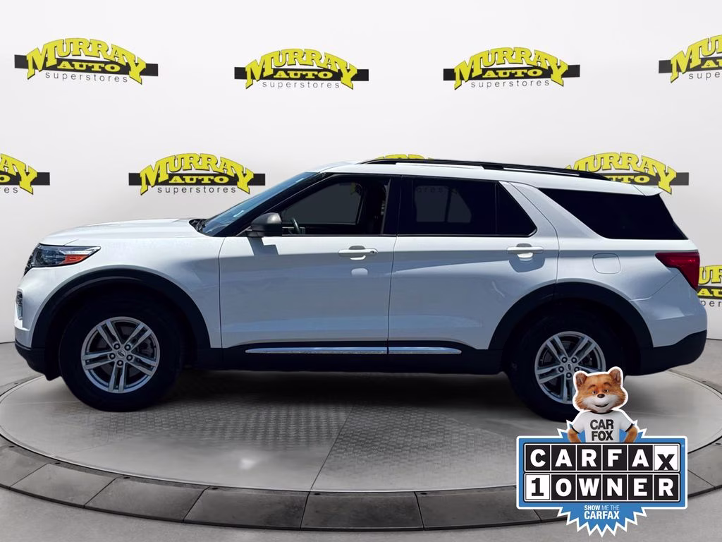 2023 White Metallic Ford Explorer XLT RWD SUV
