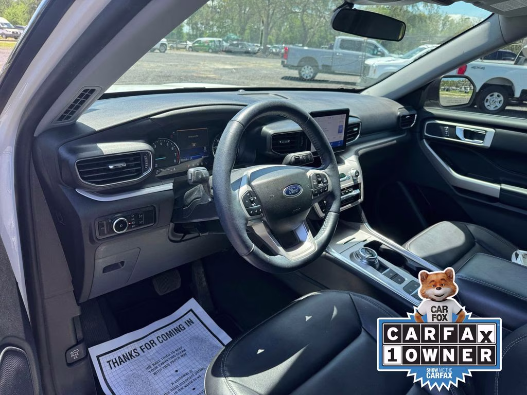 2023 White Metallic Ford Explorer XLT RWD SUV