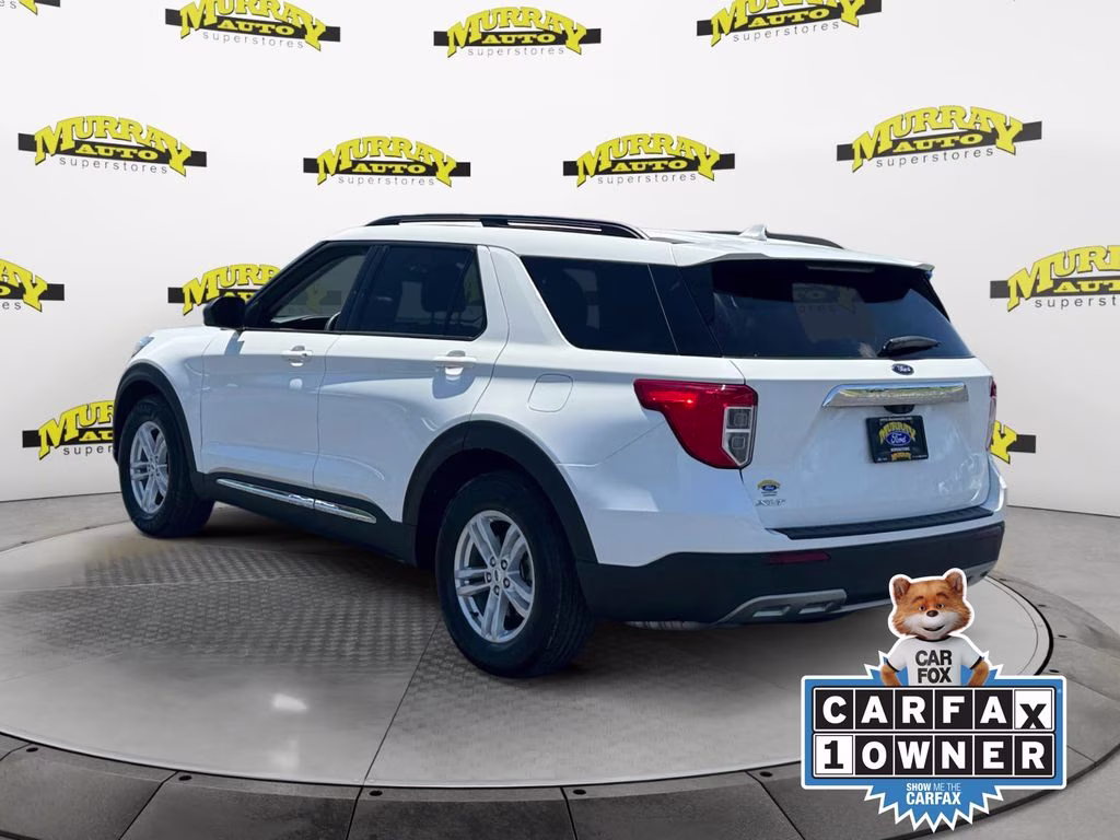 2023 White Metallic Ford Explorer XLT RWD SUV