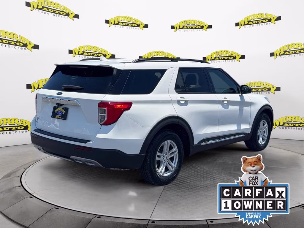2023 White Metallic Ford Explorer XLT RWD SUV