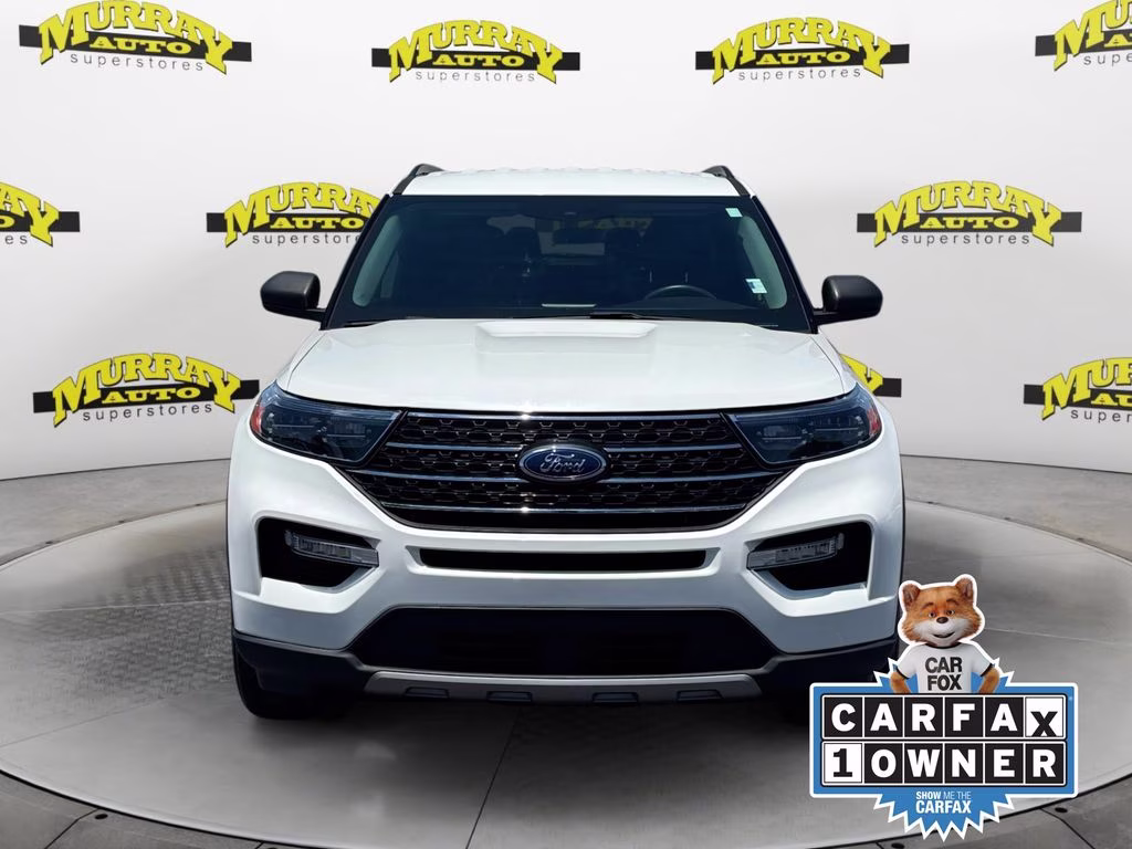 2023 White Metallic Ford Explorer XLT RWD SUV