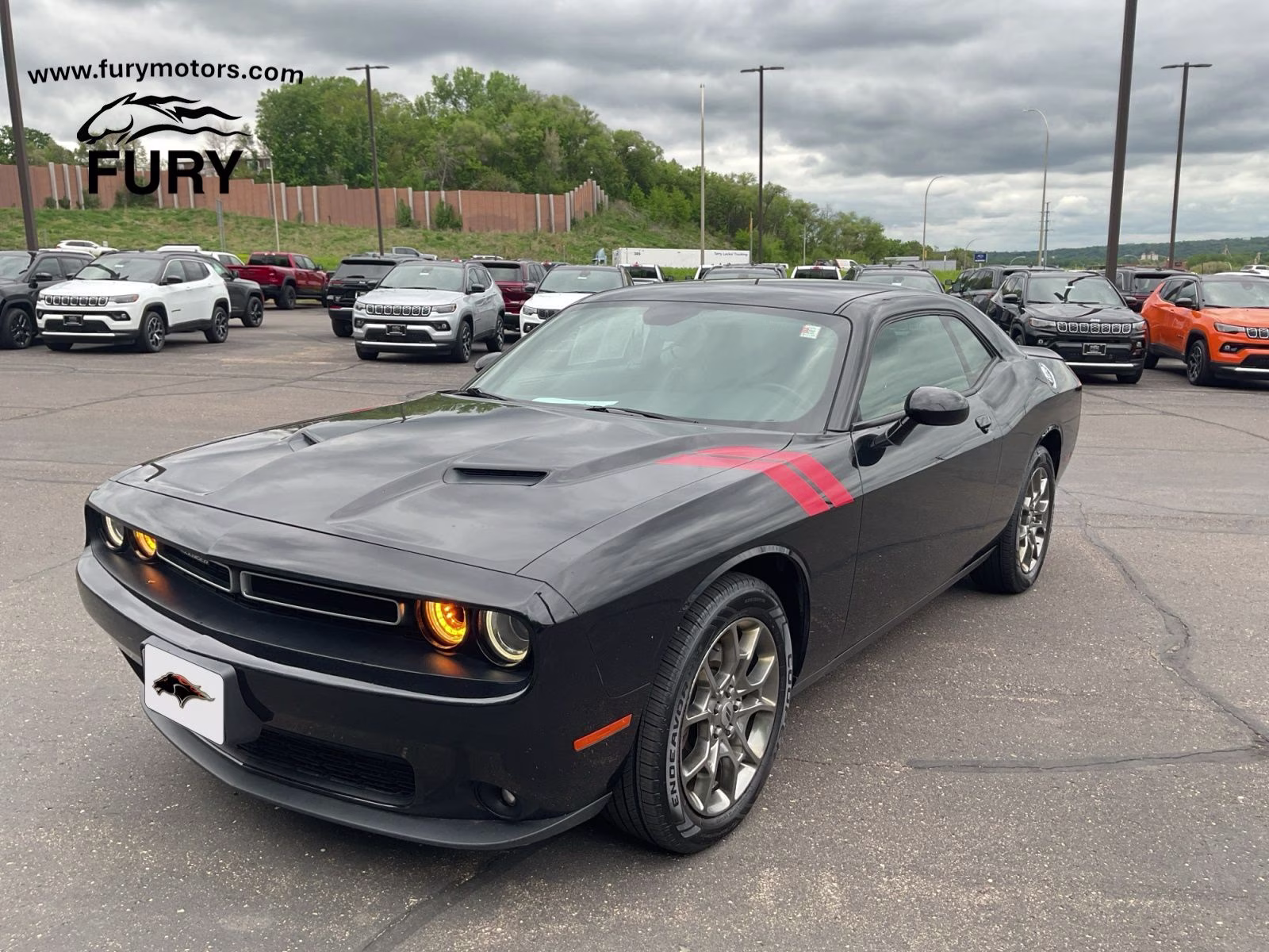 2017 Pitch Black Clearcoat Dodge Challenger GT AWD Coupe