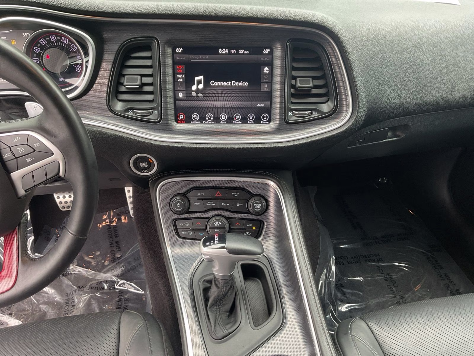 2017 Pitch Black Clearcoat Dodge Challenger GT AWD Coupe