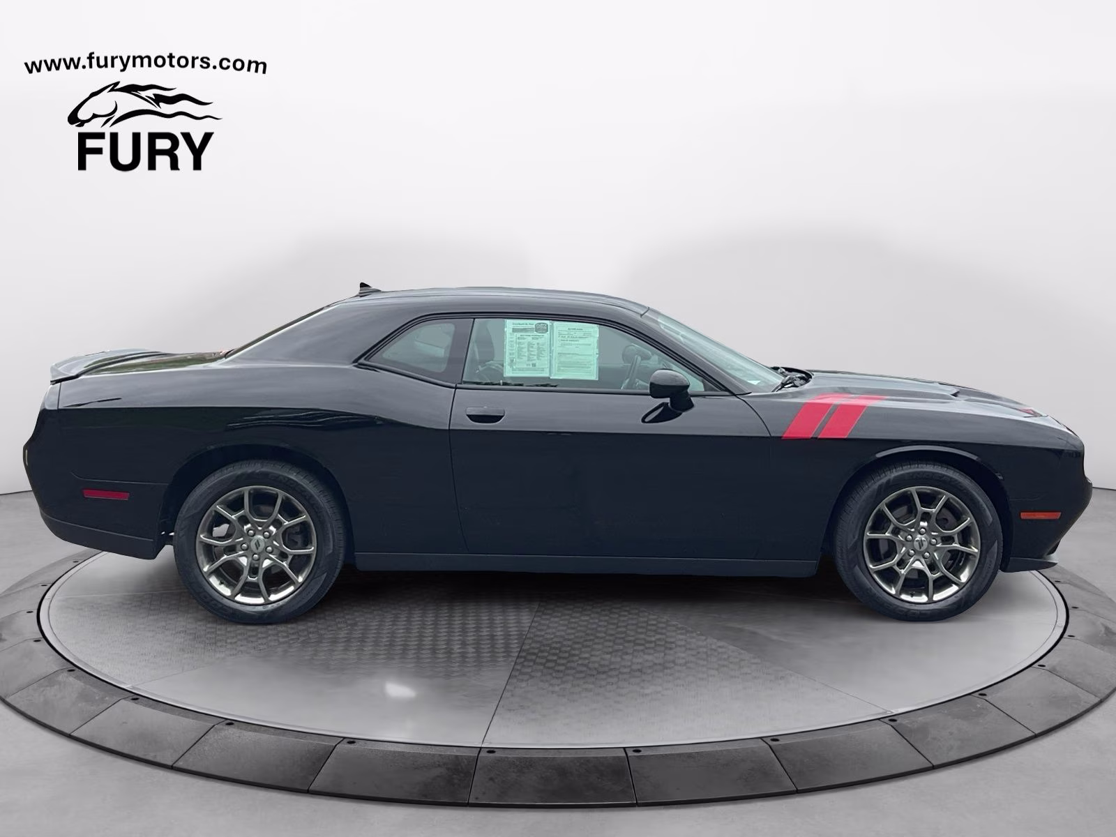 2017 Pitch Black Clearcoat Dodge Challenger GT AWD Coupe