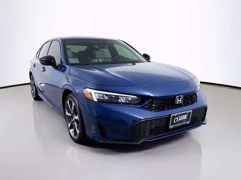 2026 Blue Lagoon Pearl Honda Civic Hybrid Sport FWD Sedan