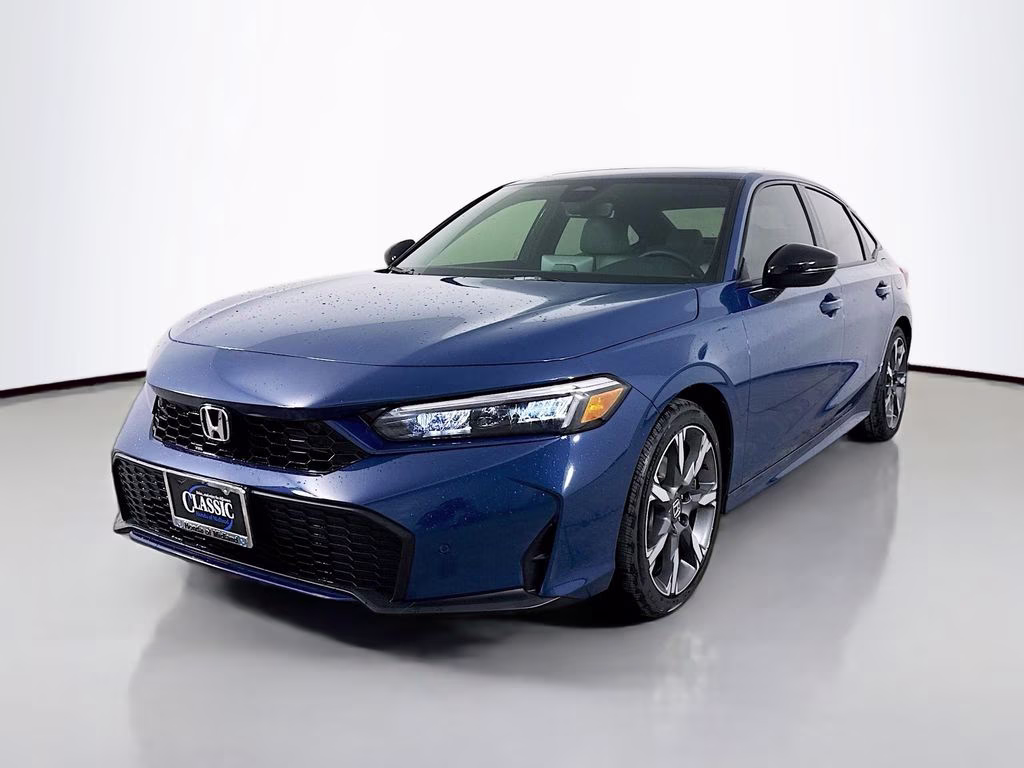 2026 Blue Lagoon Pearl Honda Civic Hybrid Sport FWD Sedan