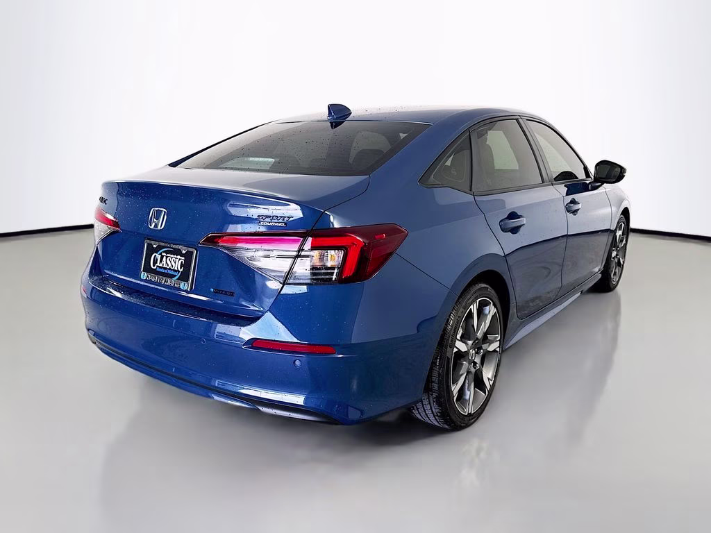 2026 Blue Lagoon Pearl Honda Civic Hybrid Sport FWD Sedan