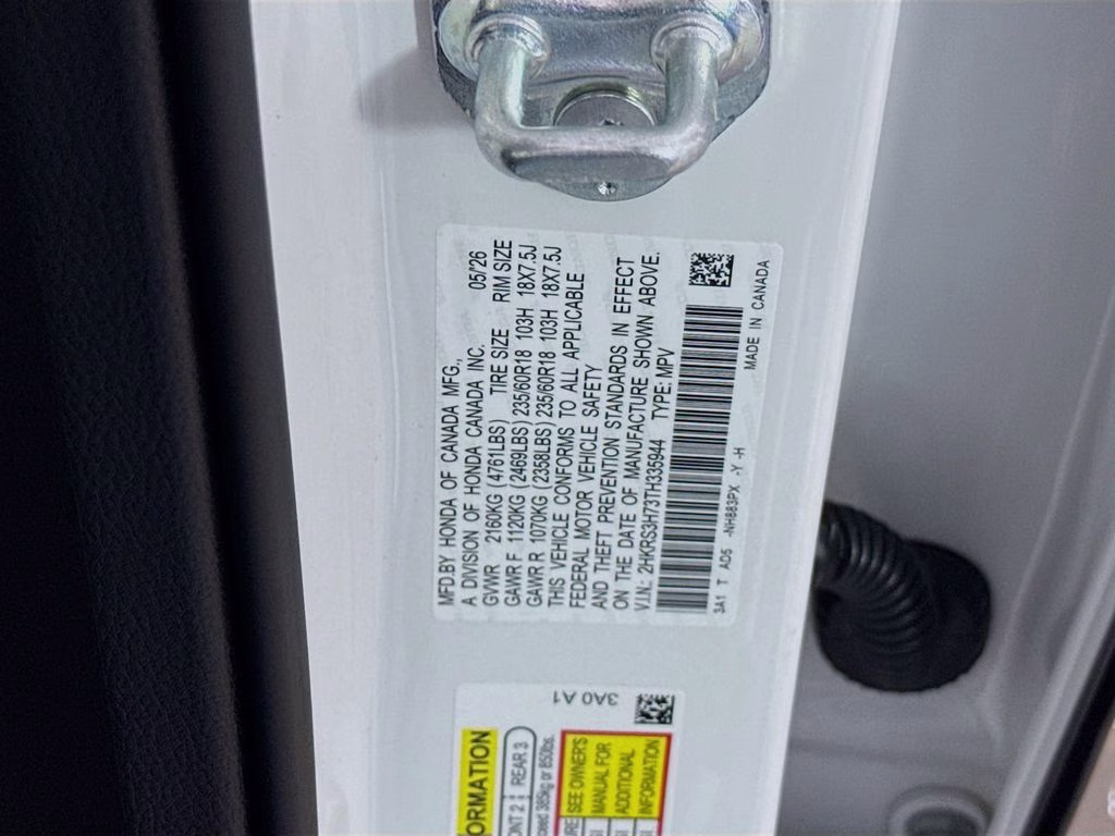 2026 Platinum White Honda CR-V EX-L FWD SUV