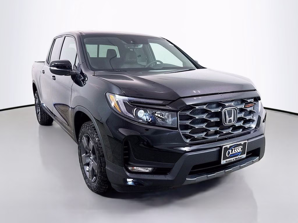 2026 Crystal Black Pearl Honda Ridgeline TrailSport AWD Truck