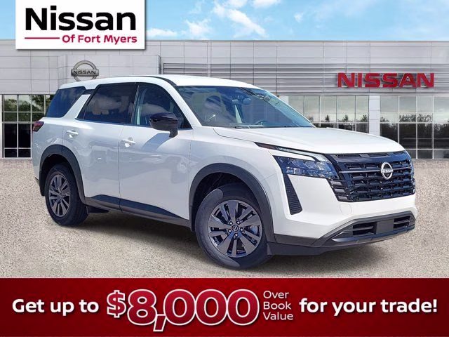 2026 Glacier White Nissan Pathfinder S FWD SUV