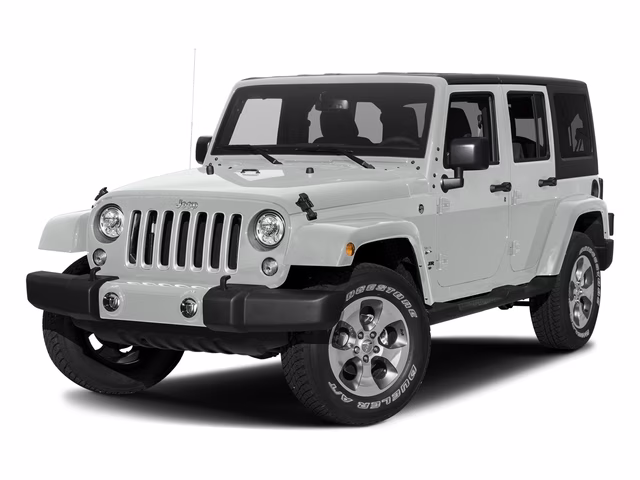 2017 Bright White Clearcoat Jeep Wrangler Unlimited Sahara 4X4 SUV