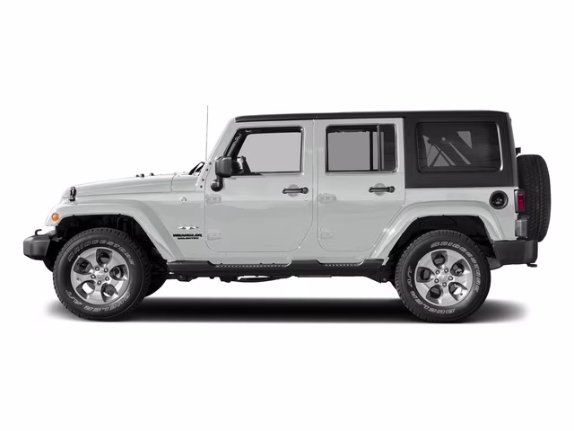 2017 Bright White Clearcoat Jeep Wrangler Unlimited Sahara 4X4 SUV