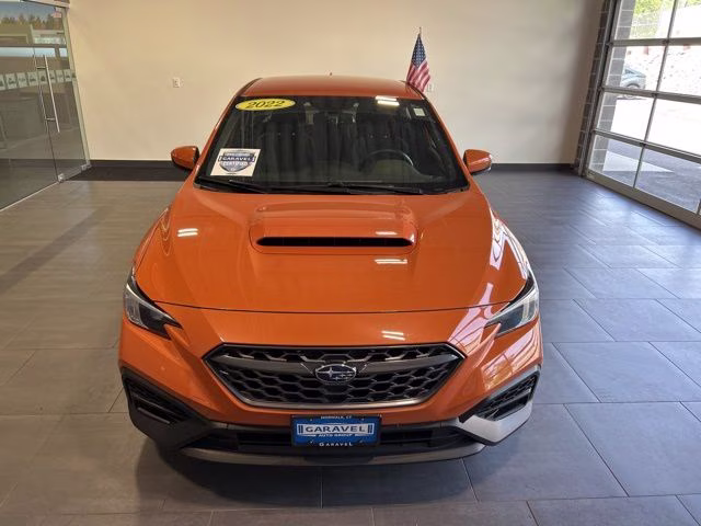 2022 Solar Orange Pearl Subaru WRX Base AWD Sedan
